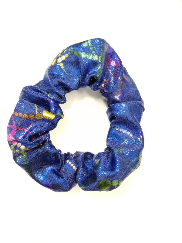 Haarwokkel wetlook circle navy/multi