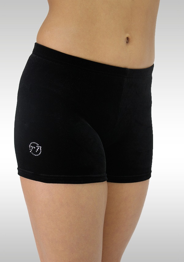 Legging kort zwart velours