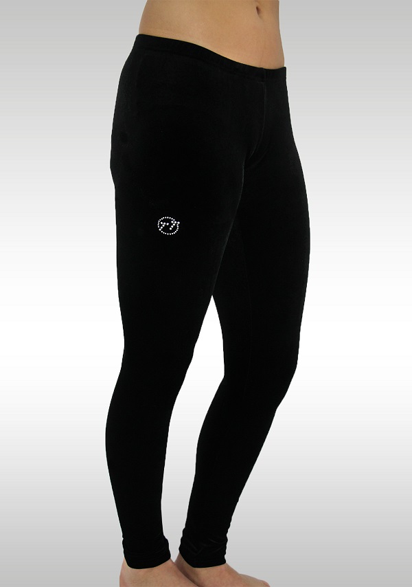 enkellange legging, zwart K753zw