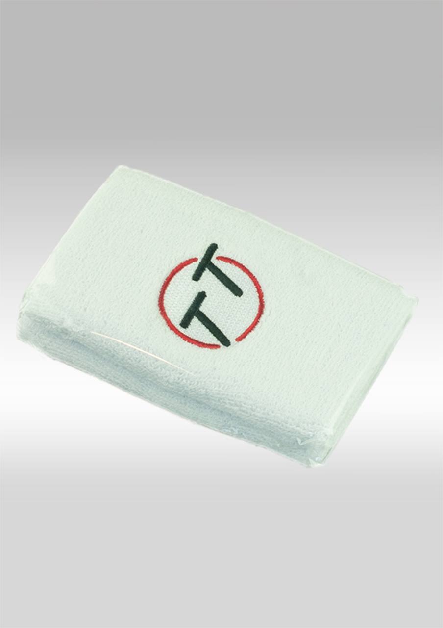 Polsbanden breed, wit per paar